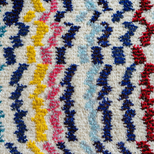 colorful striped rug